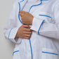 COMPLETO DONNA LINO UNITO BIANCO PROFILO BLUETTE CODIUNI BIABLU SILVIA SCALMANA 