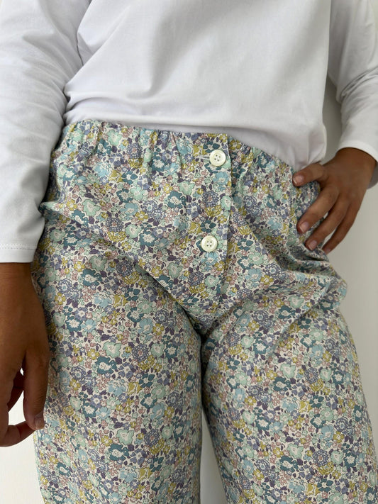 PANTALONI LIBERTY DONNA "MICHELLE" MALVA PDLIB MICHELLEMALVA SILVIA SCALMANA 
