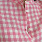 CAMICIA COREANA DONNA IN LINO QUADRO FRAGOLA CKDIQDR FRG SILVIA SCALMANA 