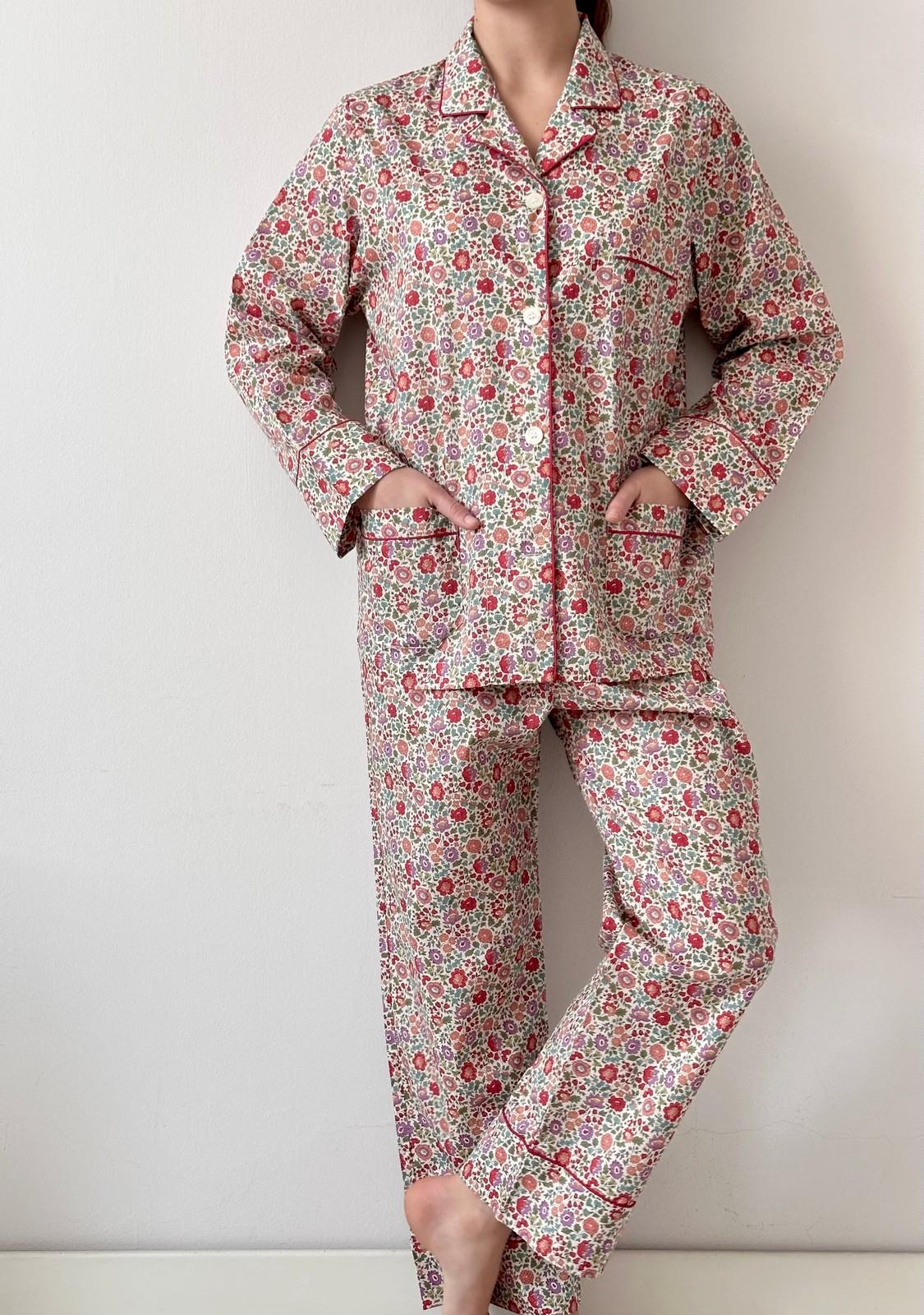 PIGIAMA LIBERTY "D'ANJO" RED WINTER CODL DANJOREDWINTER SILVIA SCALMANA 