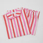 COMPLETO BAMBINO TAGLIATELLA MISTA FRAGOLA/ROSSO PROFILO ROSA COBPFRG ROSRSA SILVIA SCALMANA 