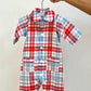 TUTINA BEBE' IN FLANELLA SCOZZESE AZZURRO/ROSSO TBFLSCOZZ ROSSOAZZ SILVIA SCALMANA 
