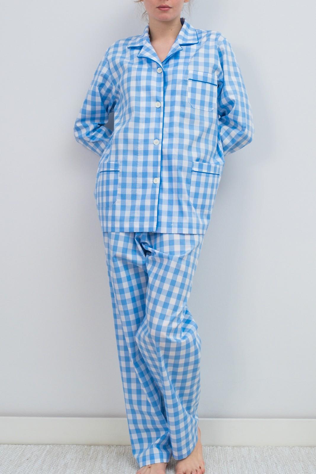 COMPLETO DONNA QUADRONE AZZURRO PROFILO AZZURRO CODPQDR AZZAZO SILVIA SCALMANA 