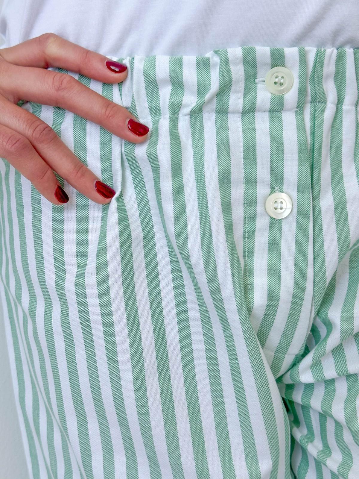 PANTALONI DONNA TAGLIATELLA VERDE PADFTAG VER SILVIA SCALMANA 