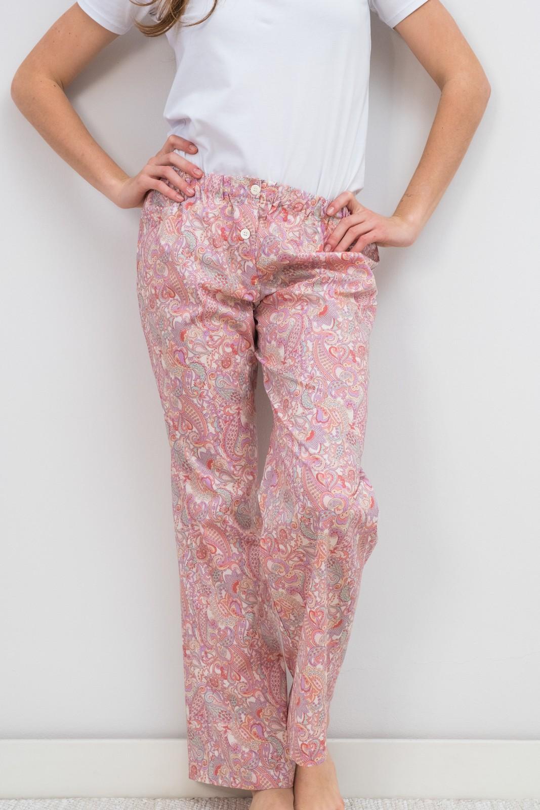 PANTALONI LIBERTY MR PAISLEY ROSA PADL MRPAISLEYROSA SILVIA SCALMANA 
