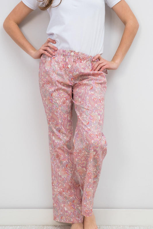 PANTALONI LIBERTY MR PAISLEY ROSA PADL MRPAISLEYROSA SILVIA SCALMANA 