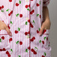 COMPLETO CORTO DONNA RIGA FRAGOLA STAMPA CILIEGIA CCDPSTA CILIEGIA SILVIA SCALMANA 