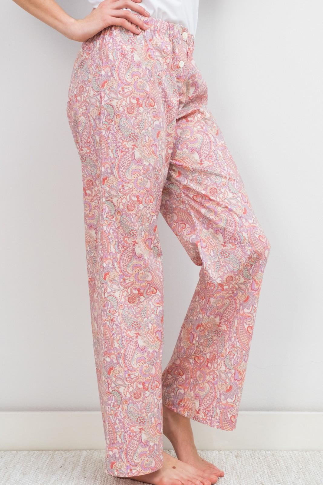 PANTALONI LIBERTY MR PAISLEY ROSA PADL MRPAISLEYROSA SILVIA SCALMANA 
