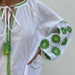 CAMICIA FIORE VERDE FIORE VERDE CASA DEL BIANCO 