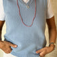 GILET DONNA LANA AZZURRO GILTD LAZZURRO SILVIA SCALMANA 