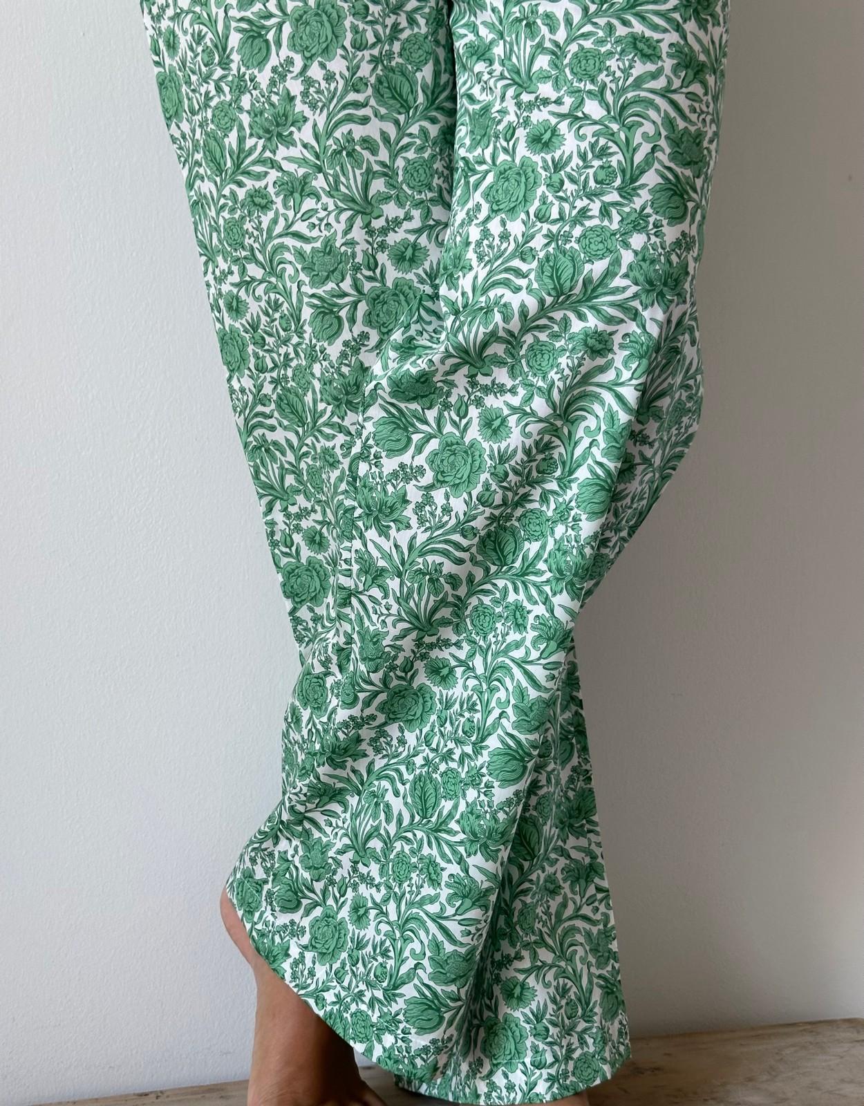 PANTALONI LIBERTY DONNA "SAMBOURNE" VERDE PADL SAMBOURNEVERDE SILVIA SCALMANA 