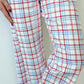 PANTALONI DONNA SCOZZESE AZZURRO/ROSSO PADFSCO AZZ SILVIA SCALMANA 