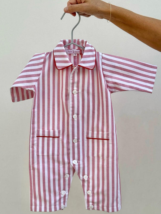 TUTINA BEBE' IN FLANELLA RIGONE ROSSO TBFLTAGLIA ROSSA SILVIA SCALMANA 
