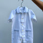 TUTINA BEBE' OXFORD BIANCO TBOXBIANCO AZZURRO SILVIA SCALMANA 