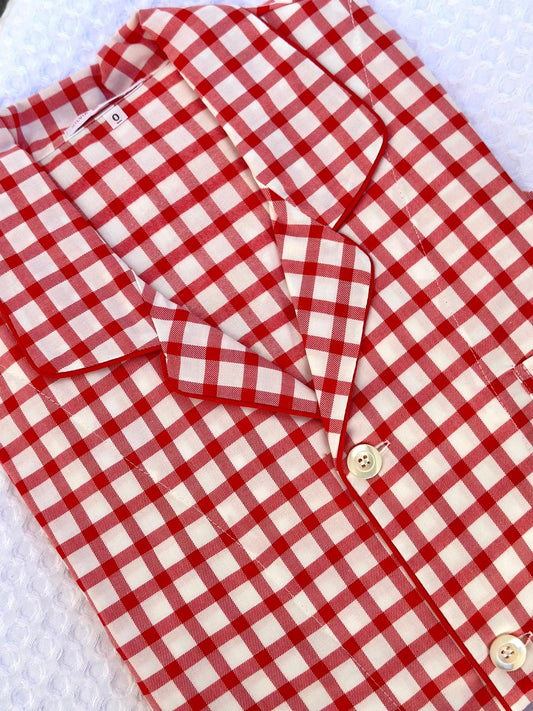 PIGIAMA UOMO IN FLANELLA FINESTRATO ROSSO CUFL FINROSSO SILVIA SCALMANA 