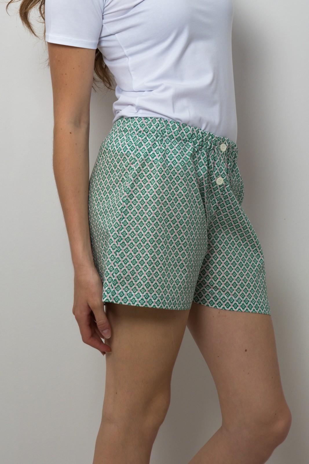 SHORTS LIBERTY DONNA CLOVER FIELDS VERDE SHDL CLOVERVERDE SILVIA SCALMANA 