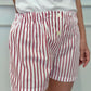 SHORTS DONNA RIGA ROSSA SHDPRIG ROS SILVIA SCALMANA 