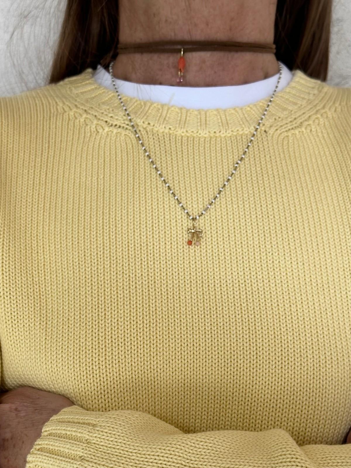 GIROCOLLO COTONE DONNA GIALLO GIRTDC GIALLO SILVIA SCALMANA 