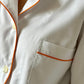 PIGIAMA DONNA BIANCO E ARANCIO