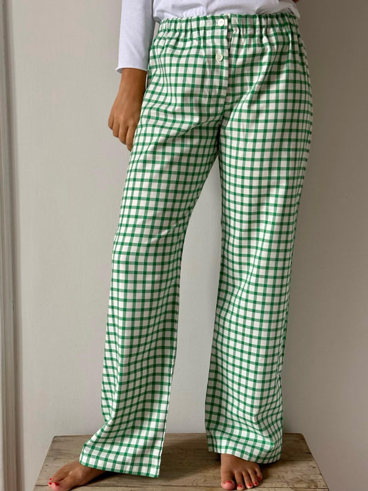PANTALONI DONNA FLANELLA FINESTRATO VERDE PDFL FINESTVERDE SILVIA SCALMANA 