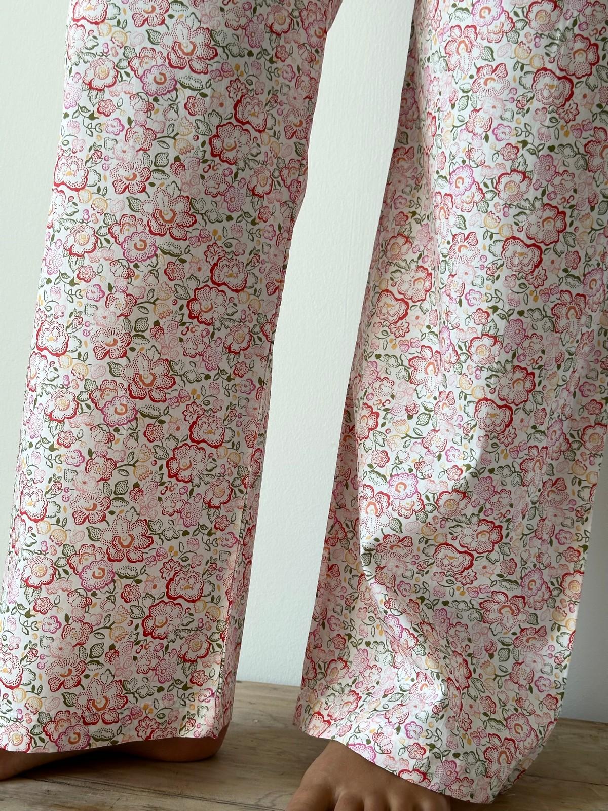PANTALONI LIBERTY DONNA "BETSY DOT" ROSA PADL BETSYDOTROSA SILVIA SCALMANA 