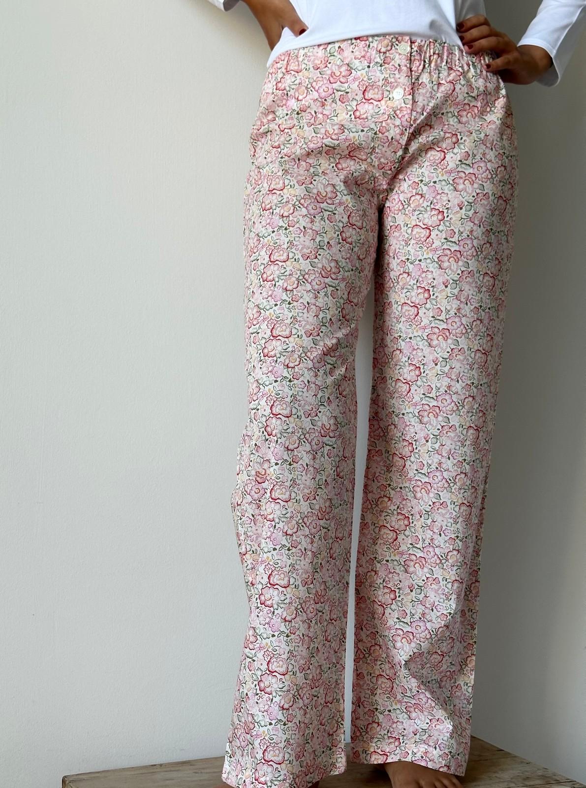 PANTALONI LIBERTY DONNA "BETSY DOT" ROSA PADL BETSYDOTROSA SILVIA SCALMANA 