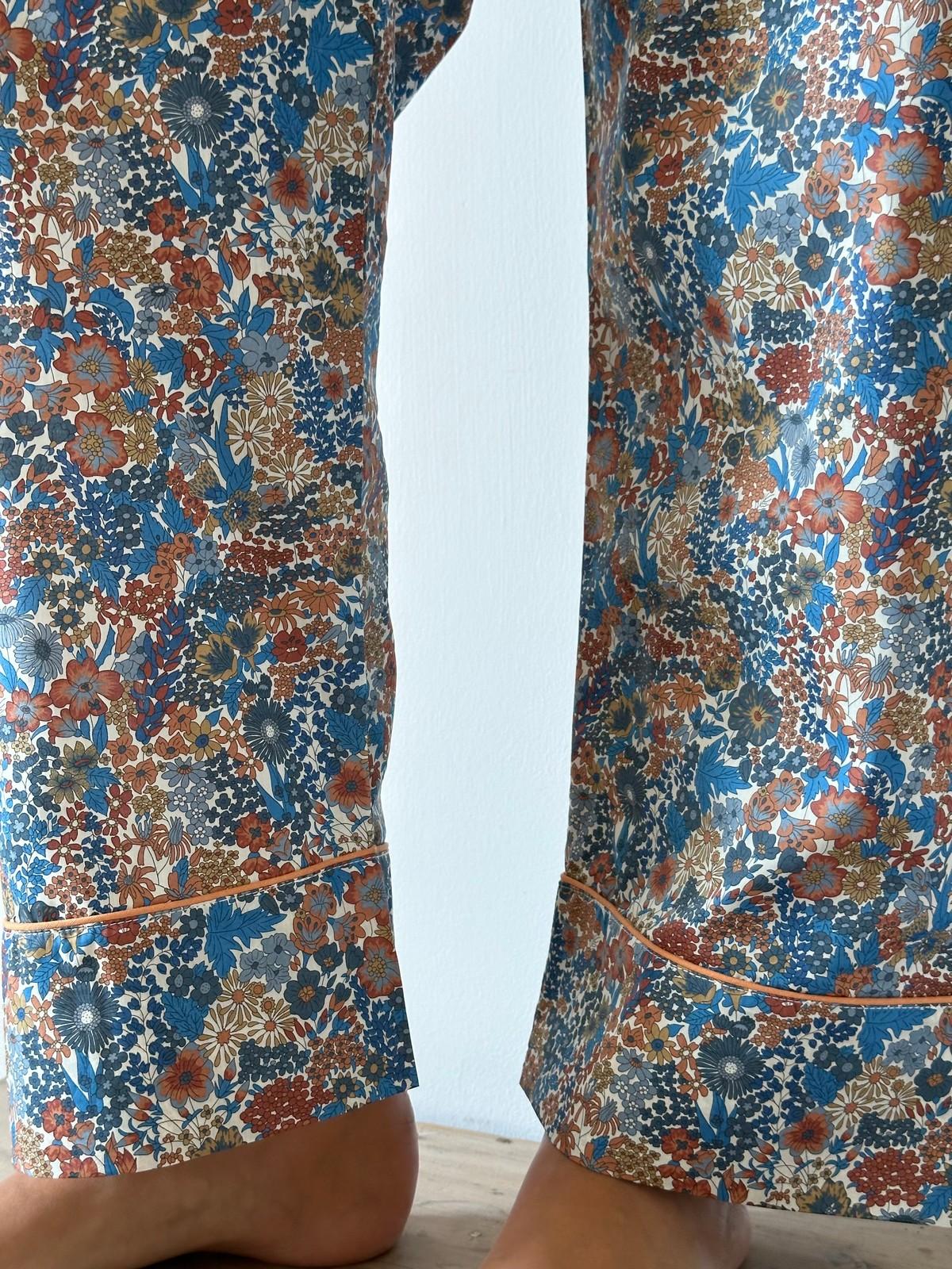 PIGIAMA LIBERTY DONNA "MARGARET ANNIE" MARRONE CODL MARGARETANNIEMARRONE SILVIA SCALMANA 