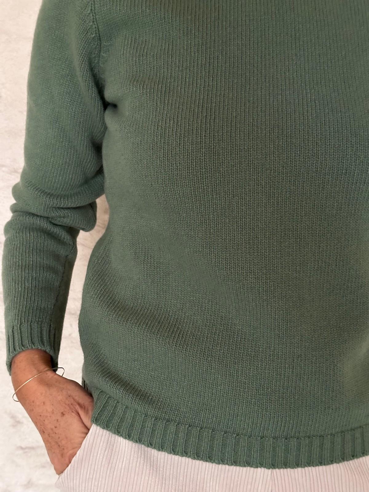 GOLF COLLO ALTO DONNA SALVIA CALT SALVIA SILVIA SCALMANA 