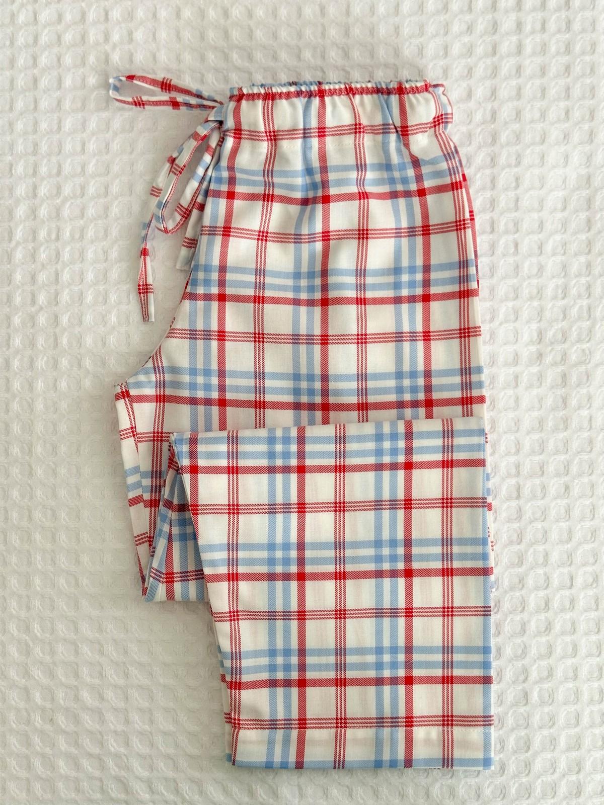 PANTRALONI BIMBO SCOZZESE AZZURRO/ROSSO PABFSCO AZZ SILVIA SCALMANA 