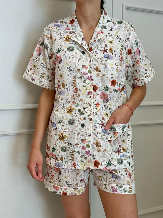 PIGIAMA DONNA LIBERTY CORTO "FLORAL EVE"