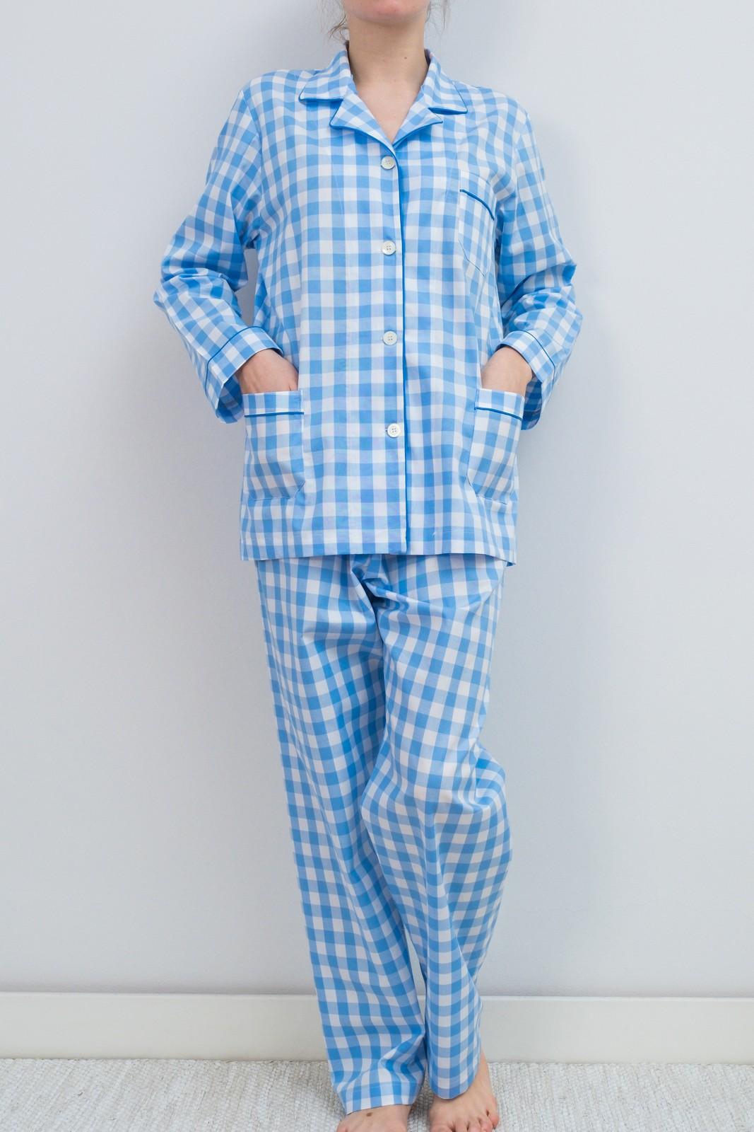 COMPLETO DONNA QUADRONE AZZURRO PROFILO AZZURRO CODPQDR AZZAZO SILVIA SCALMANA 