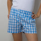 SHORTS DONNA QUADRONE AZZURRO SHDPQDR AZZ SILVIA SCALMANA 