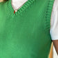 GILET DONNA COTONE VERDE