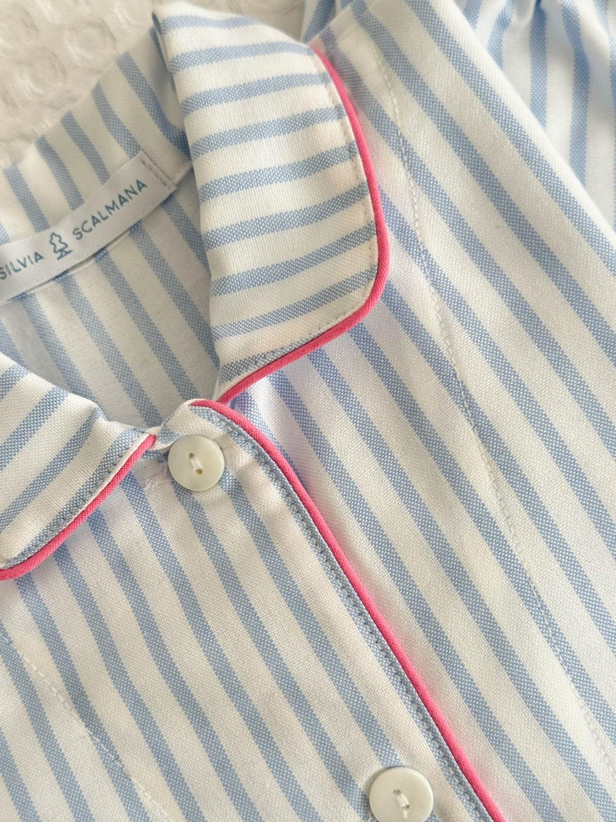 COMPLETO BIMBO BASTONCINO AZZURRO PROFILO FRAGOLA COBFBAS AZZFRG SILVIA SCALMANA 