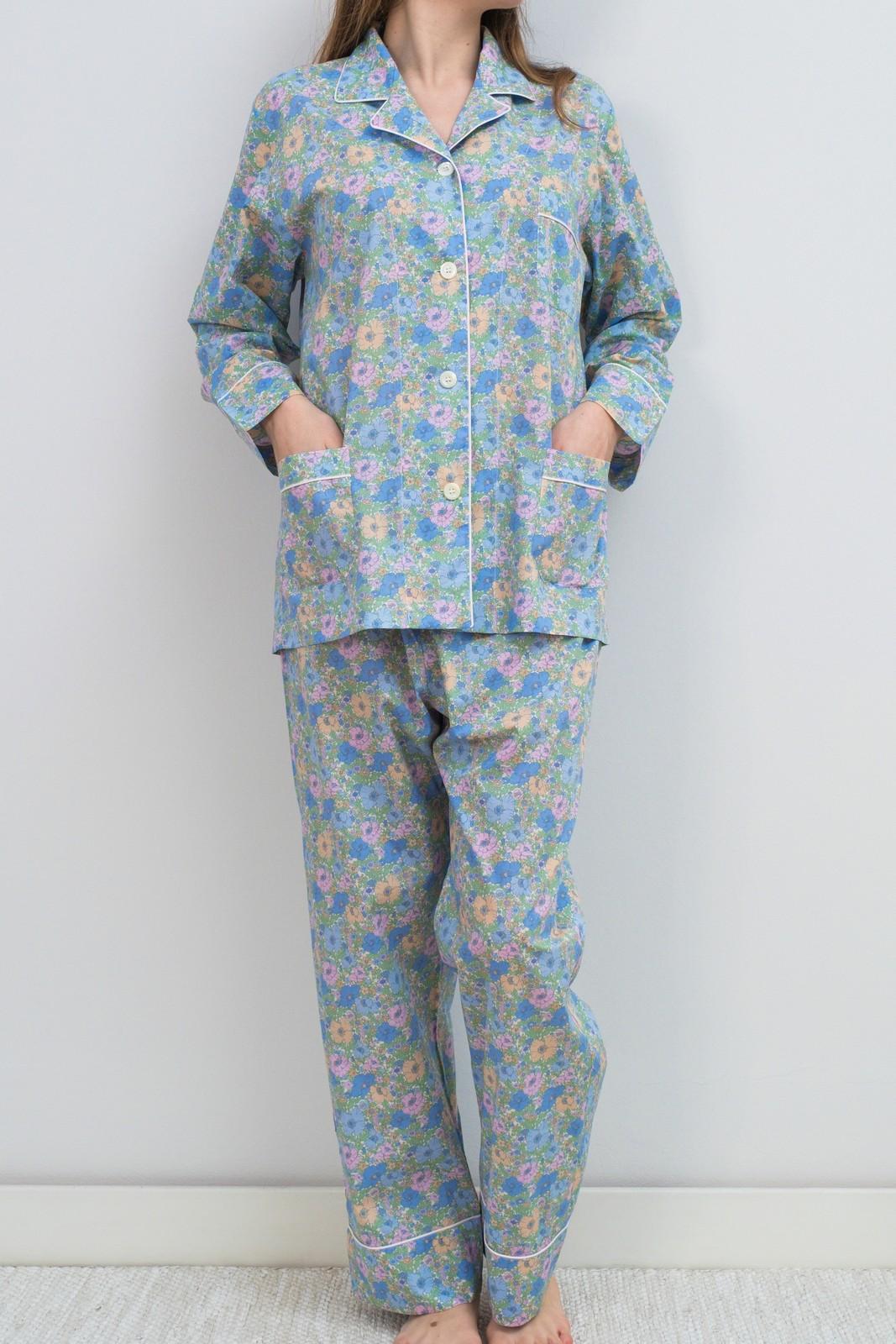 COMPLETO LIBERTY DONNA MEADOW SONG AZZURRO CODL MEADOWSONGAZZURRO SILVIA SCALMANA 