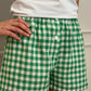 SHORTS DONNA LINO QUADRO VERDE SHDIQDR VER SILVIA SCALMANA 