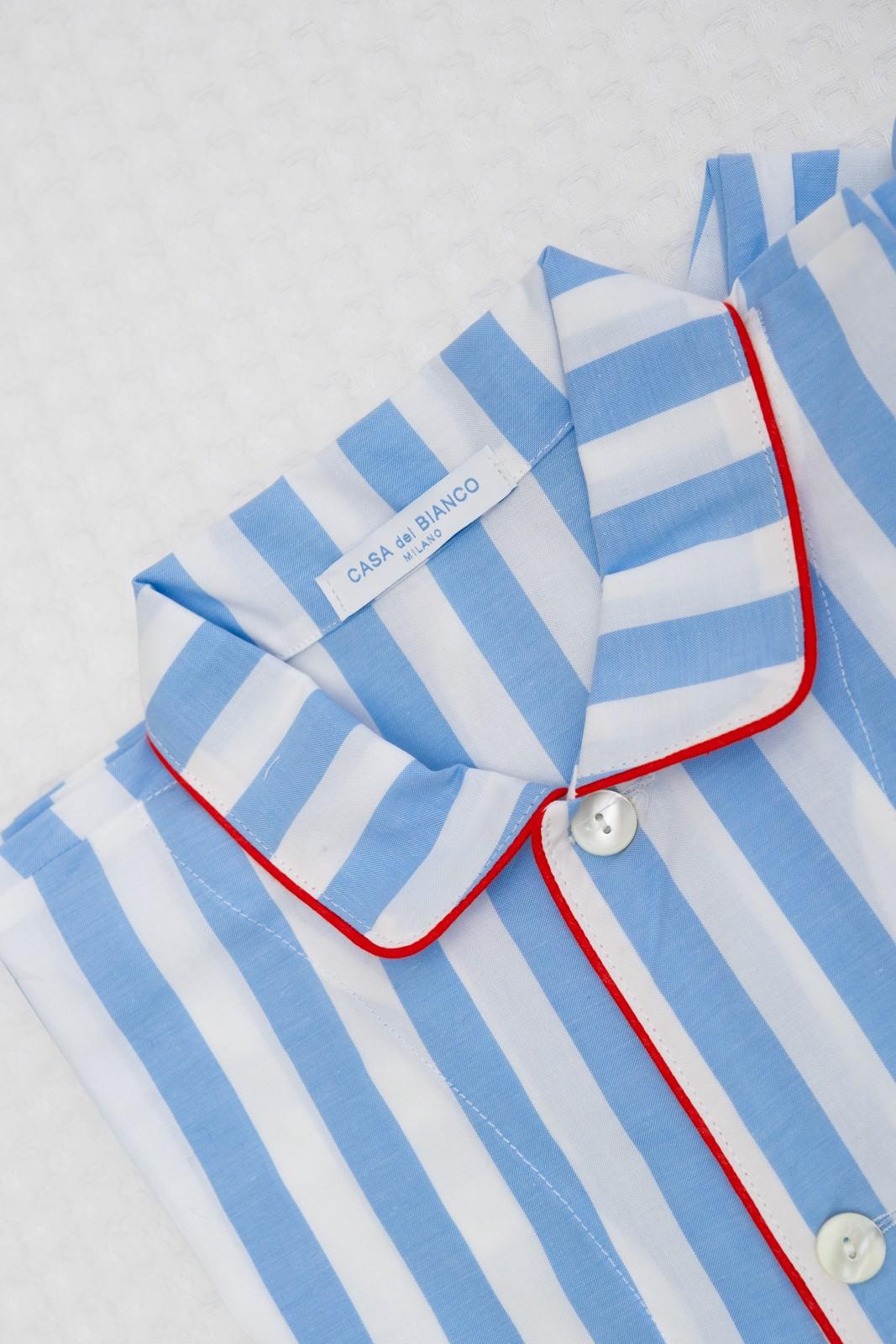 COMPLETO BAMBINO TAGLIATELLA AZZURRA PROFILO ROSSO COBPTAG AZZROS SILVIA SCALMANA 