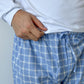 PANTALONI UOMO FINESTRATO FONDO AZZURRO PAUFFIN AZZ SILVIA SCALMANA 