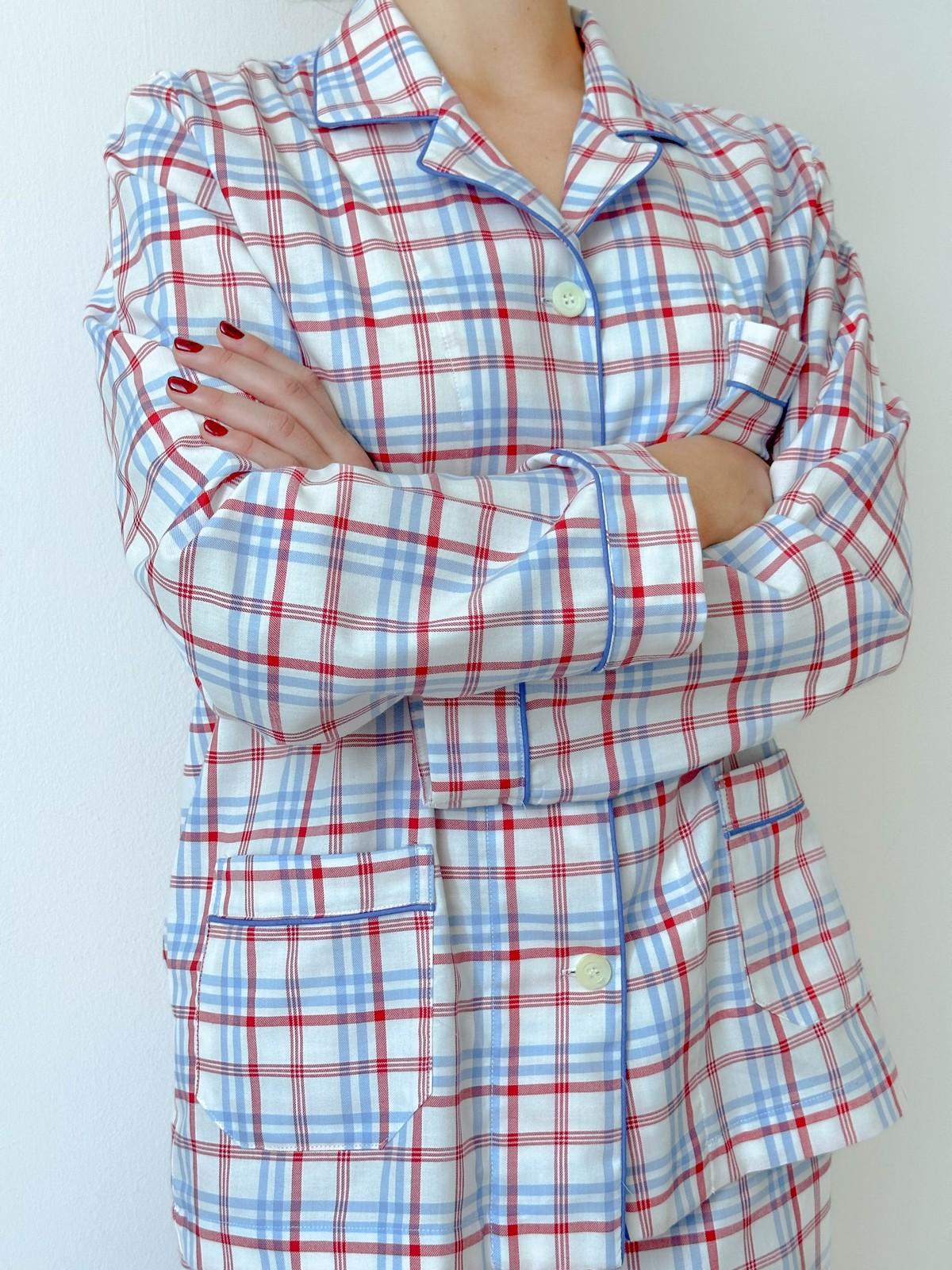 COMPLETO DONNA SCOZZESE AZZURRO/ROSSO CODFSCO AZZAZO SILVIA SCALMANA 