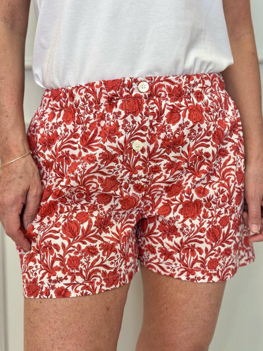 SHORTS LIBERTY DONNA "SAMBOURNE" ROSSO SHDL SAMBOURNEROS SILVIA SCALMANA 