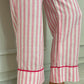PIGIAMA DONNA IN LINO TAGLIATELLA FRAGOLA PROFILO FRAGOLA CODITAG FRGFRG SILVIA SCALMANA 