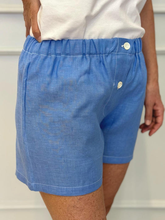 SHORTS DONNA LINO AZZURRO SHDIUNI AZZ SILVIA SCALMANA 