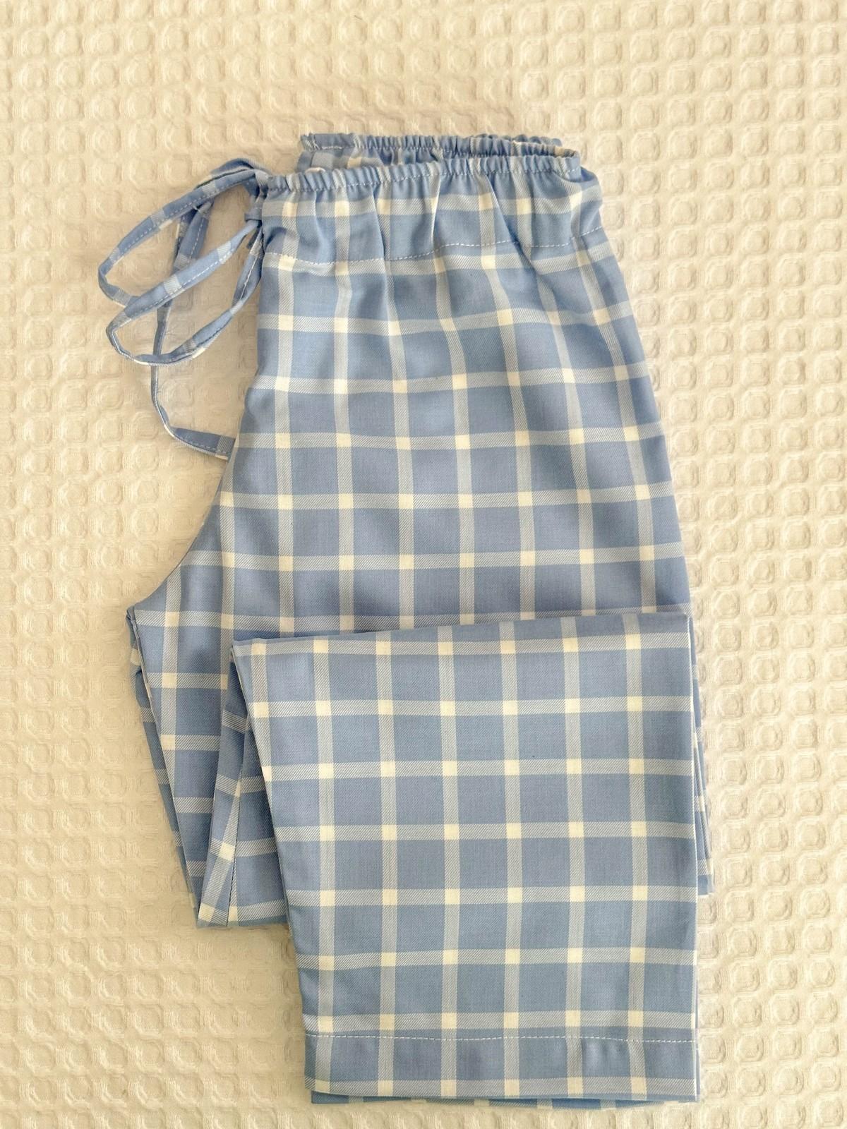 PANTALONI BIMBO FINESTRATO FONDO AZZURRO PABFFIN AZZ SILVIA SCALMANA 