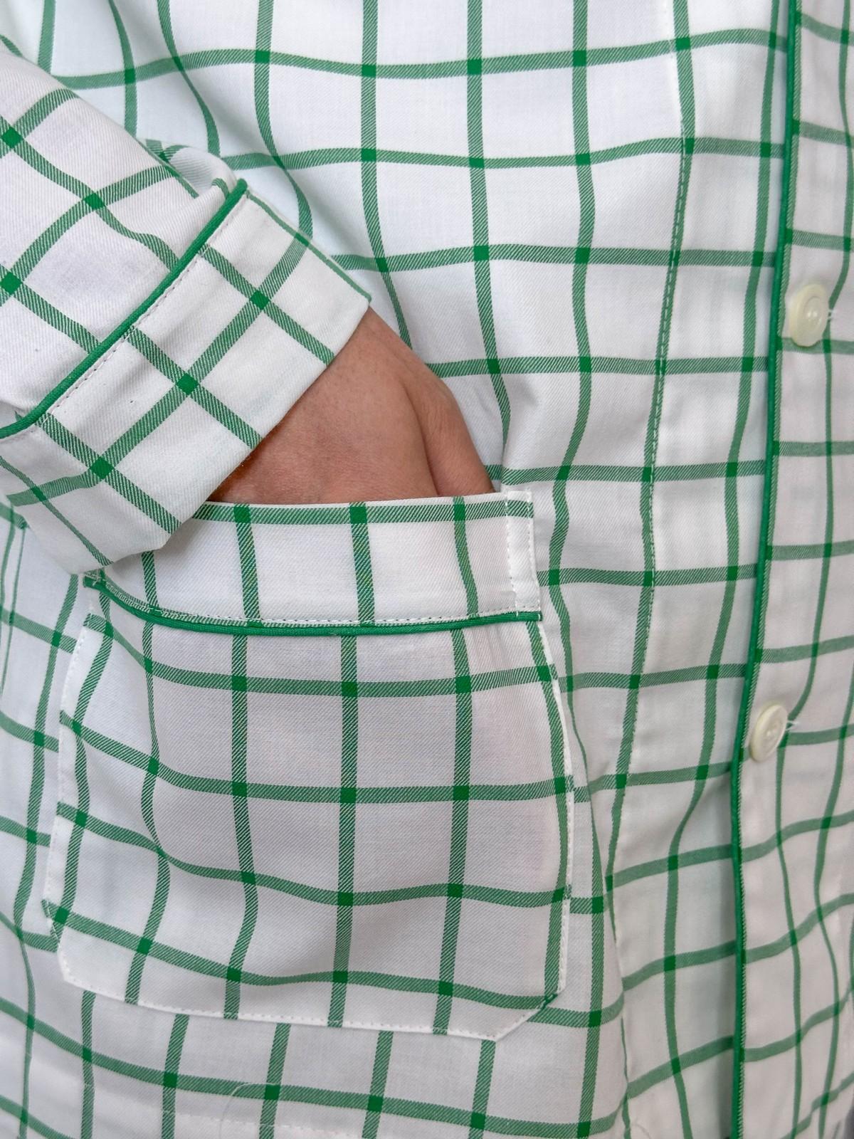 COMPLETO UOMO FINESTRATO VERDE COUFFIN BIAVER SILVIA SCALMANA 