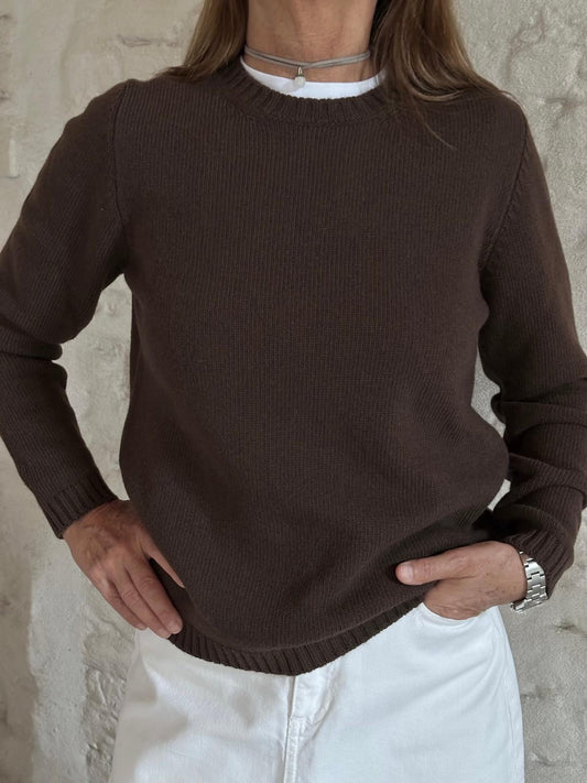 GOLF GIROCOLLO DONNA LANA CACAO GIRTDL CACAO SILVIA SCALMANA 