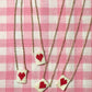 COLLANINA CUORE ROSSO COLLANA CUORE SILVIA SCALMANA 