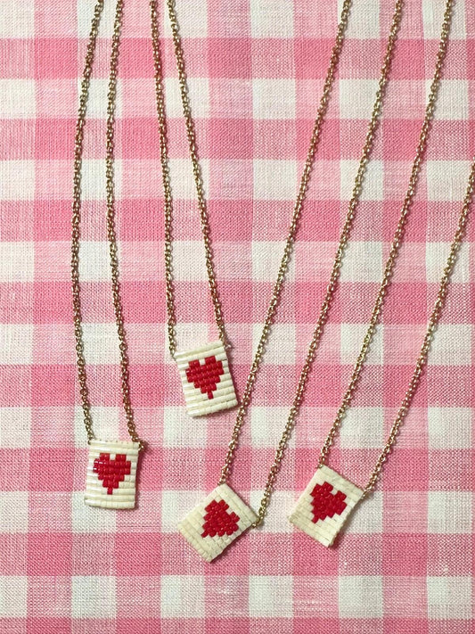 COLLANINA CUORE ROSSO COLLANA CUORE SILVIA SCALMANA 