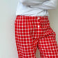 PANTALONI DONNA FINESTRATO FONDO ROSSO PADFFIN ROS SILVIA SCALMANA 