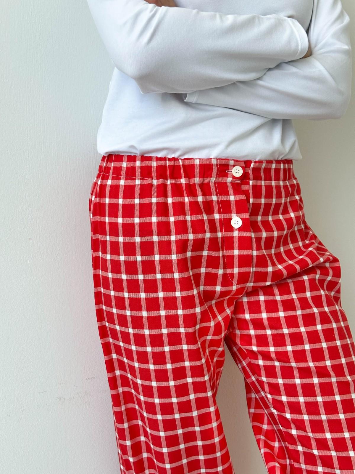 PANTALONI DONNA FINESTRATO FONDO ROSSO PADFFIN ROS SILVIA SCALMANA 