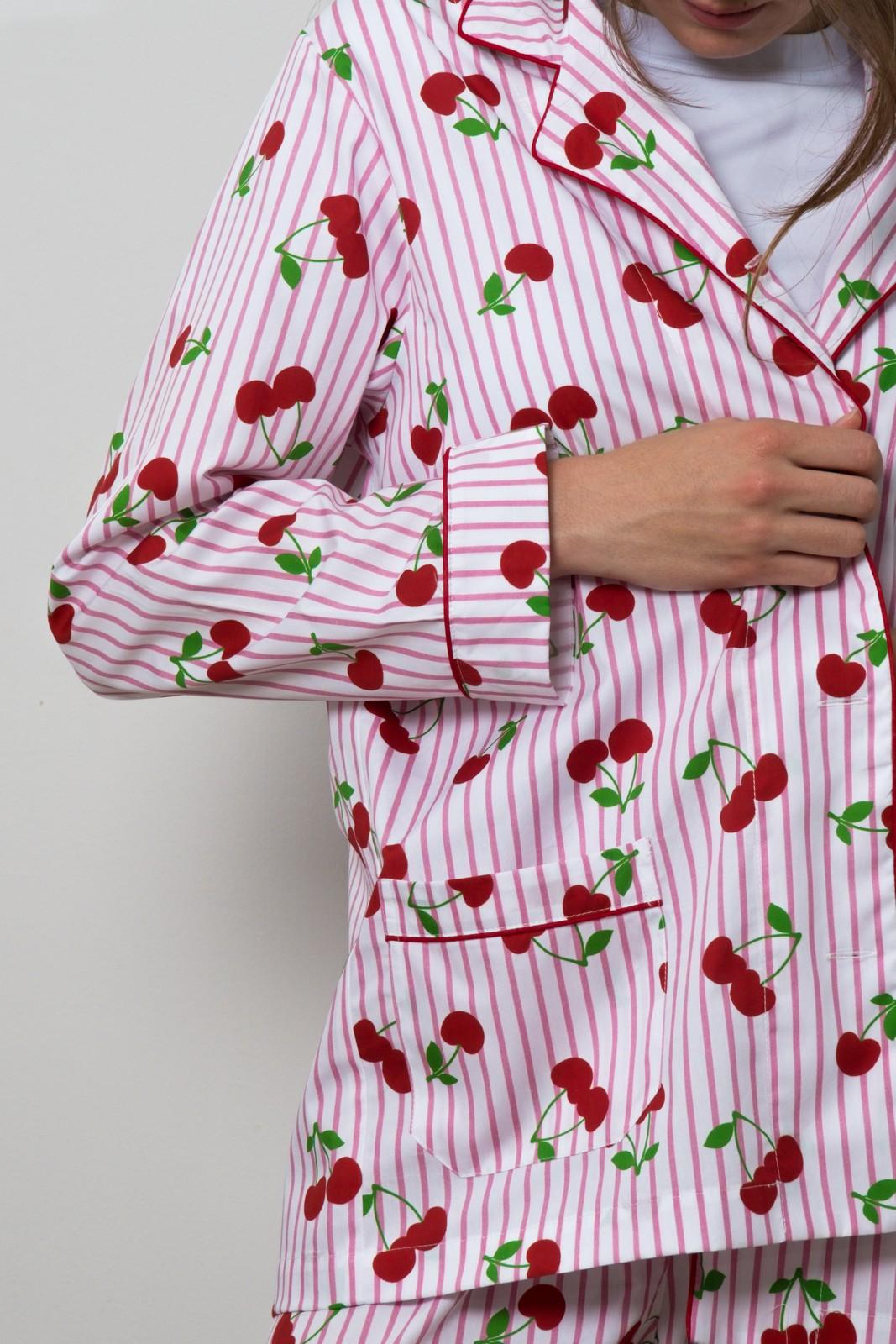 COMPLETO DONNA RIGA FRAGOLA STAMPA CILIEGIA CODPSTA CILIEGIA SILVIA SCALMANA 